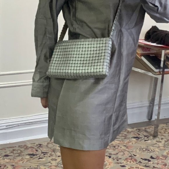 Michael Kors Silk / Cotton Silver Dress - Picture 8 of 12